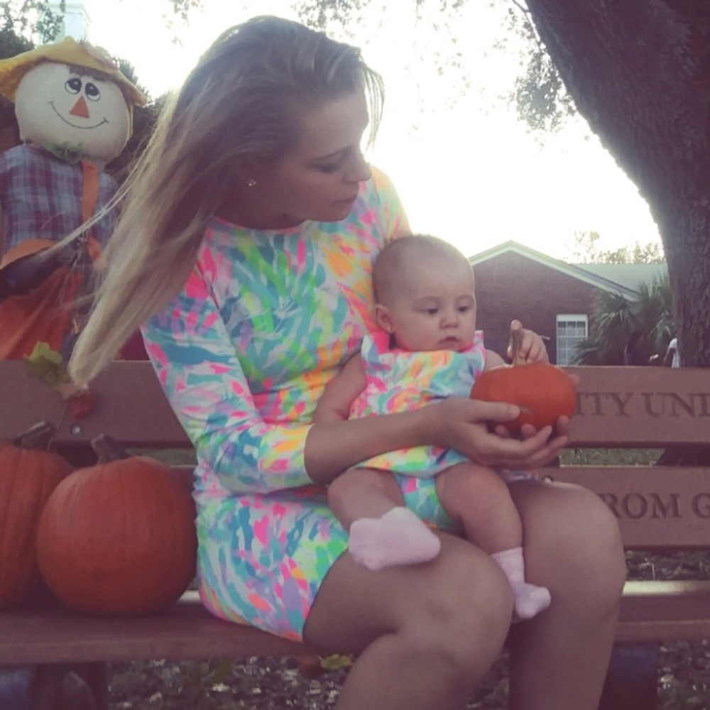 Mommy and me matching Lilly Pulitzer dresses